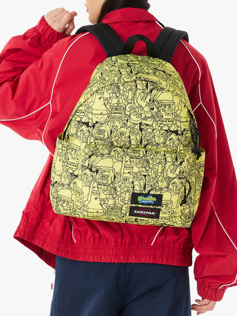 Sac à Dos Eastpak Jaune eastpak x sponge bob A5BG4SPO vue secondaire 1