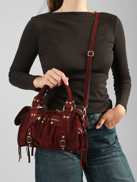 Sac Bandoulière Velvet Cuir Milano Marron velvet VE24093O vue secondaire 1