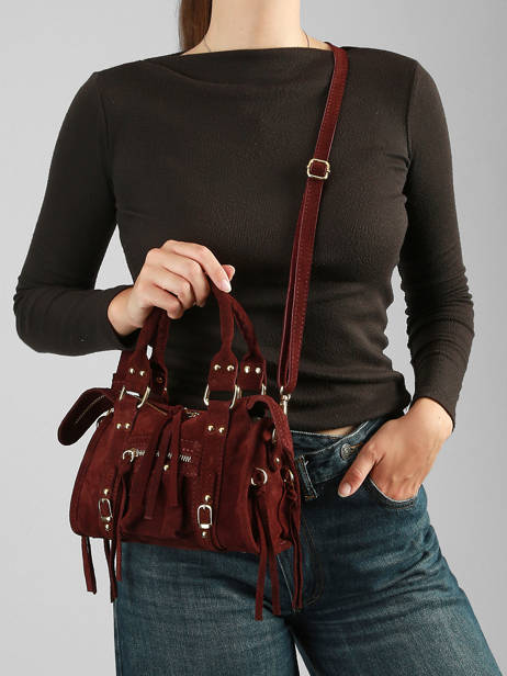Sac Bandoulière Velvet Cuir Milano Marron velvet VE24092O vue secondaire 1