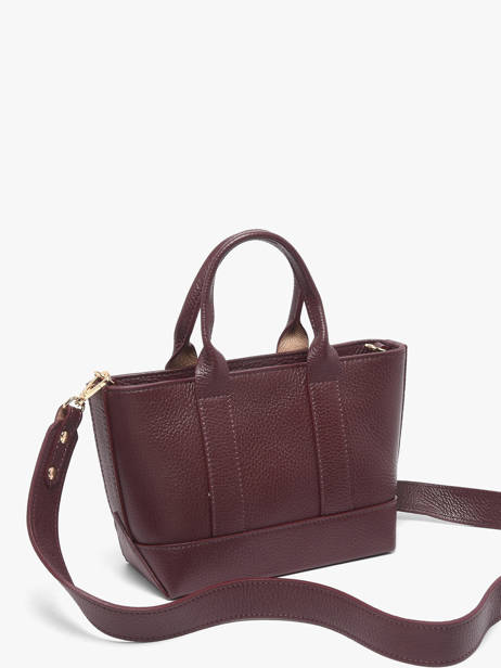 Sac Porté Main Caviar Cuir Milano Marron caviar CA26066 vue secondaire 2