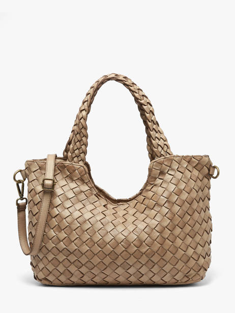 Sac Porté épaule Dewashed Cuir Milano Marron dewashed DE26061