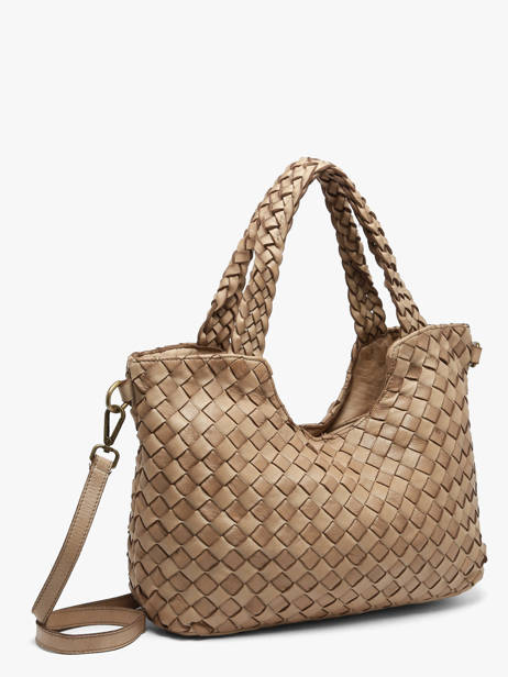 Sac Porté épaule Dewashed Cuir Milano Marron dewashed DE26061 vue secondaire 2