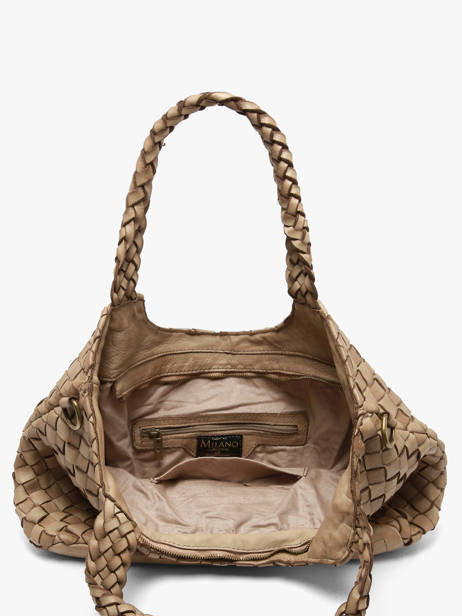 Sac Porté épaule Dewashed Cuir Milano Marron dewashed DE26061 vue secondaire 3