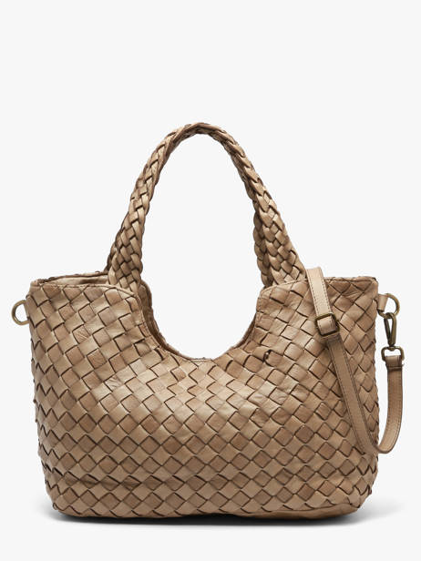 Sac Porté épaule Dewashed Cuir Milano Marron dewashed DE26061 vue secondaire 4