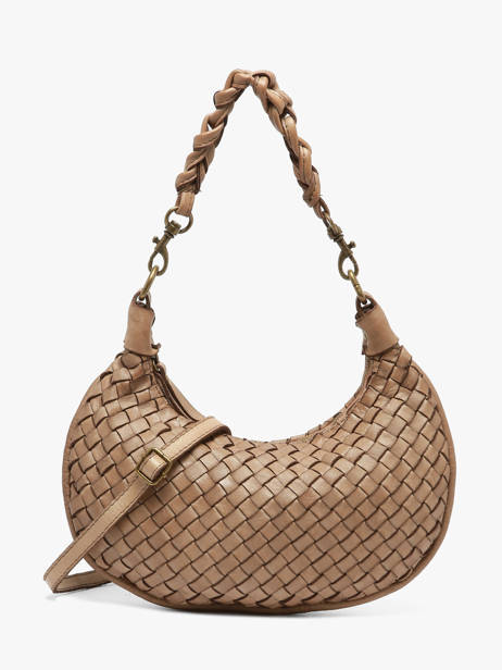 Sac Bandoulière Dewashed Cuir Milano Marron dewashed DE26063