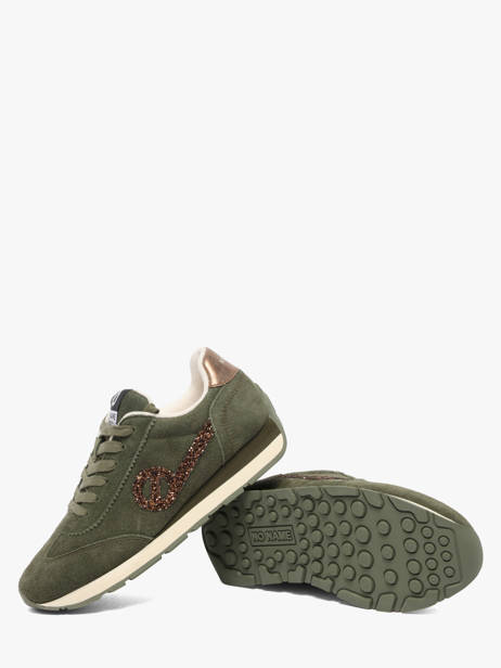 Sneakers En Cuir No name Vert accessoires KNHRAQ04 vue secondaire 2