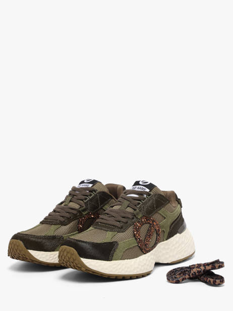 Sneakers No name Vert accessoires SNCRBG04 vue secondaire 1
