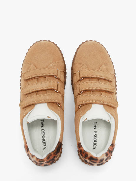Sneakers Plateforme Vanessa wu Beige accessoires BK2954CM vue secondaire 3