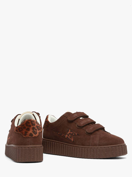 Sneakers Plateforme Vanessa wu Marron accessoires BK2954CH vue secondaire 2