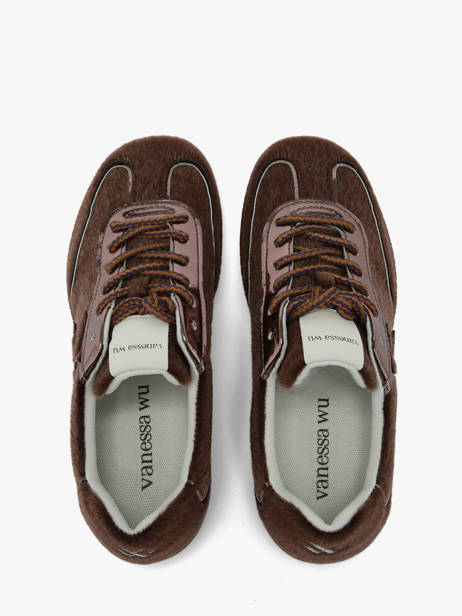 Sneakers Vanessa wu Marron accessoires BK2925CH vue secondaire 3