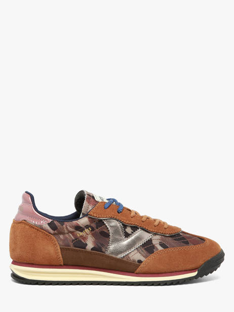 Sneakers En Cuir Victoria Beige accessoires 1158116