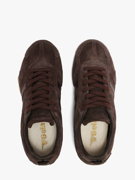 Sneakers En Cuir Gola Marron accessoires CLB938DD vue secondaire 3