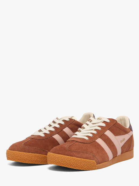 Sneakers En Cuir Gola Marron accessoires CLB538LK vue secondaire 1