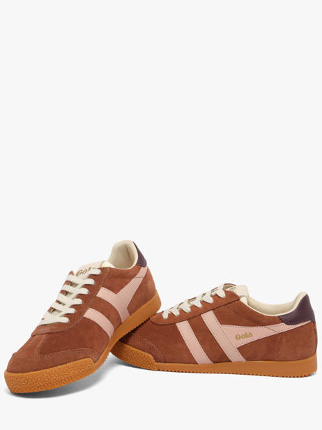 Sneakers En Cuir Gola Marron accessoires CLB538LK vue secondaire 2