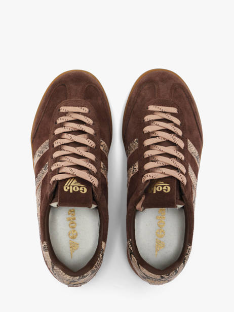 Sneakers En Cuir Gola Marron accessoires CLB919CL vue secondaire 3