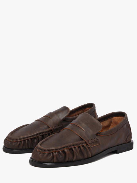 Mocassins Elmira En Cuir Pavement Marron accessoires 24139779 vue secondaire 1