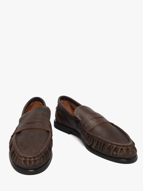 Mocassins Elmira En Cuir Pavement Marron accessoires 24139779 vue secondaire 2