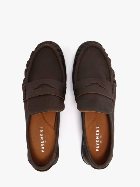 Mocassins Elmira En Cuir Pavement Marron accessoires 24139779 vue secondaire 3