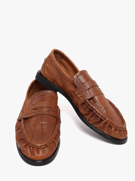 Mocassins Elmira Croco Pavement Marron accessoires 24139052 vue secondaire 2