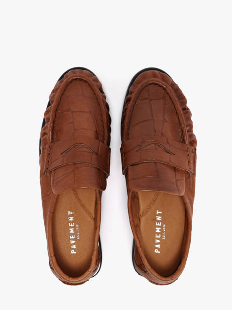 Mocassins Elmira Croco Pavement Marron accessoires 24139052 vue secondaire 3