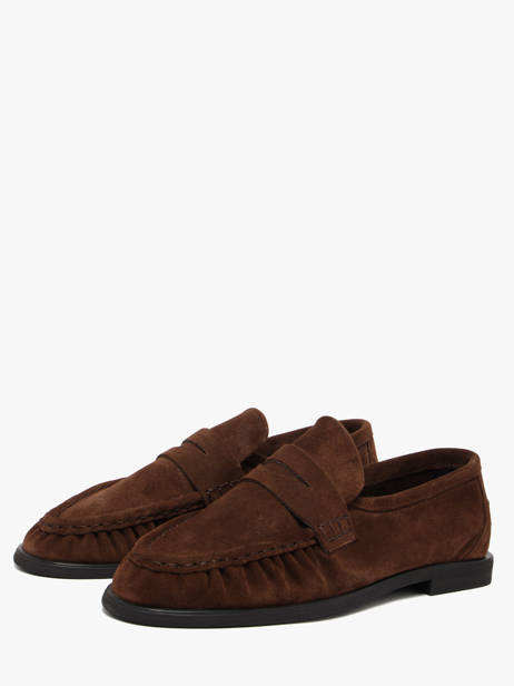 Mocassins Elmira En Cuir Pavement Marron accessoires 24139347 vue secondaire 1