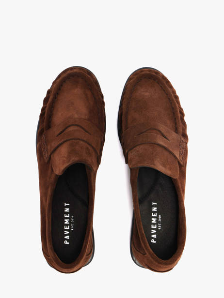 Mocassins Elmira En Cuir Pavement Marron accessoires 24139347 vue secondaire 3