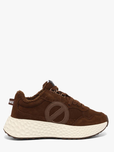 Sneakers Plateforme En Cuir No name Vert accessoires NNVESC04