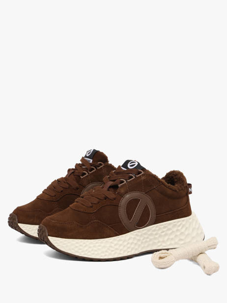 Sneakers Plateforme En Cuir No name Vert accessoires NNVESC04 vue secondaire 1