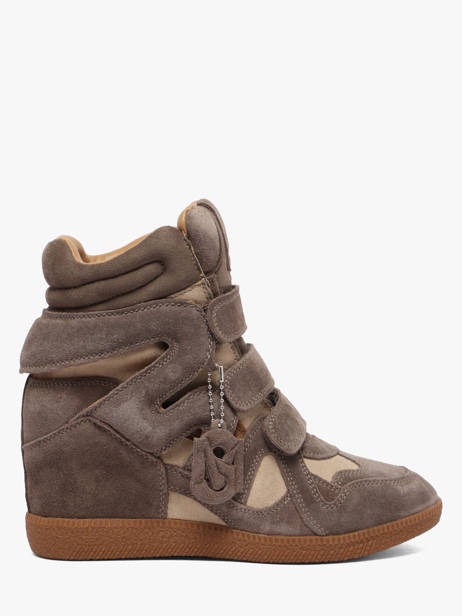 Sneakers Talon Compensé Mavis En Cuir Steve madden Gris accessoires 11005696