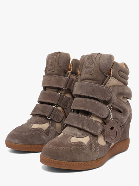 Sneakers Talon Compensé Mavis En Cuir Steve madden Gris accessoires 11005696 vue secondaire 1