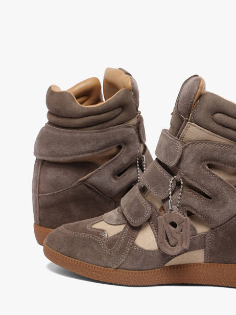 Sneakers Talon Compensé Mavis En Cuir Steve madden Gris accessoires 11005696 vue secondaire 2