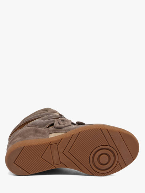 Sneakers Talon Compensé Mavis En Cuir Steve madden Gris accessoires 11005696 vue secondaire 4