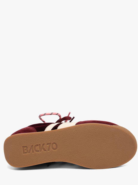 Sneakers Rocket En Cuir Back 70 Rouge accessoires 63 vue secondaire 4