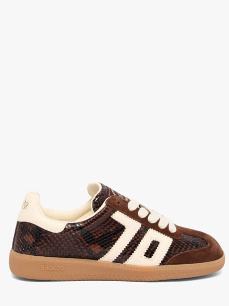 Sneakers Snake En Cuir Back 70 Marron accessoires 239
