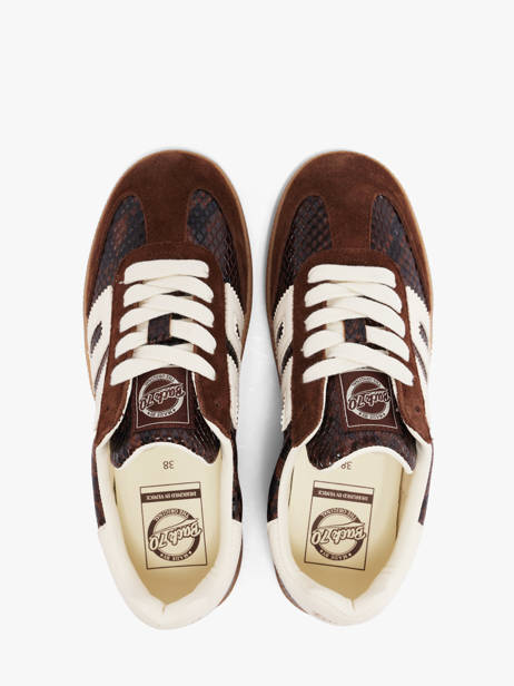Sneakers Snake En Cuir Back 70 Marron accessoires 239 vue secondaire 3