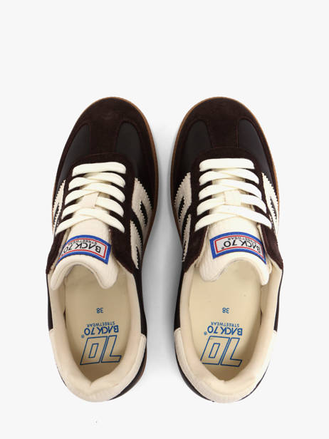 Sneakers Cloud En Cuir Back 70 Marron accessoires 308 vue secondaire 3