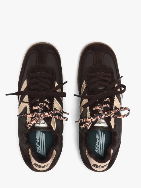 Sneakers Utah En Cuir Mrp star Marron accessoires 21 vue secondaire 3