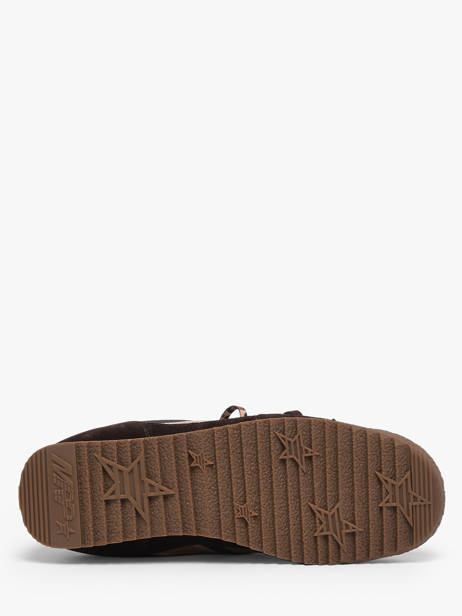 Sneakers Utah En Cuir Mrp star Marron accessoires 21 vue secondaire 4