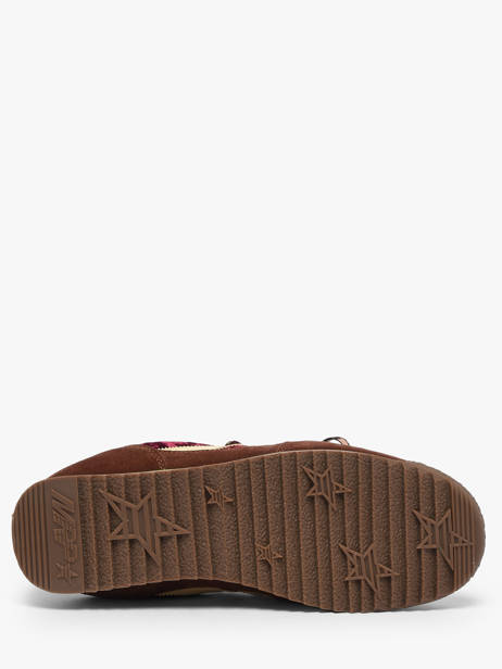 Sneakers Utah En Cuir Mrp star Rouge accessoires 10 vue secondaire 4