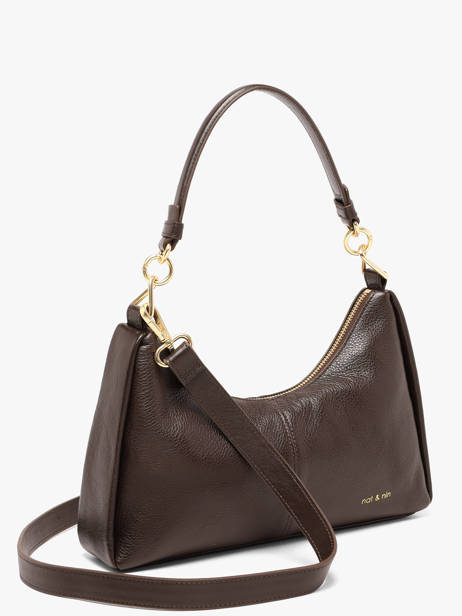 Sac Porté épaule Vintage Cuir Nat et nin Marron vintage REJINA vue secondaire 2