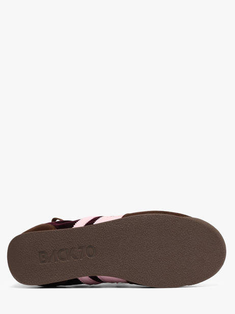 Sneakers Rocket En Cuir Back 70 Marron accessoires 73 vue secondaire 4