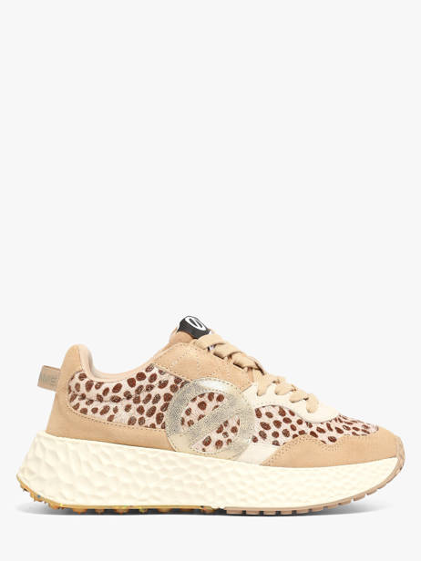 Sneakers Plateforme En Cuir No name Beige accessoires NNVESL04