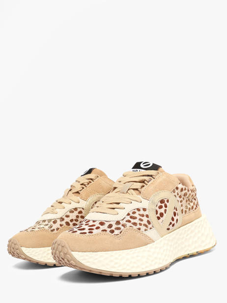 Sneakers Plateforme En Cuir No name Beige accessoires NNVESL04 vue secondaire 1