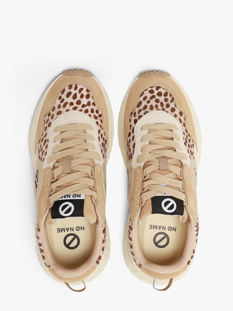 Sneakers Plateforme En Cuir No name Beige accessoires NNVESL04 vue secondaire 3