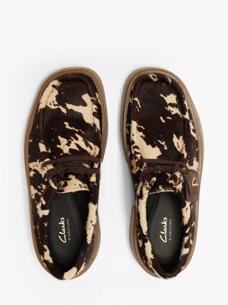Chaussures Derbies En Cuir Clarks Multicolore accessoires 26329460 vue secondaire 3