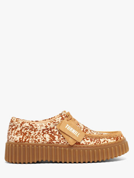 Chaussures Derbies En Cuir Clarks Beige accessoires 26327765