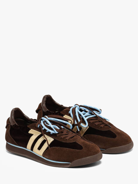 Sneakers Rocket En Cuir Back 70 Marron accessoires 62 vue secondaire 1