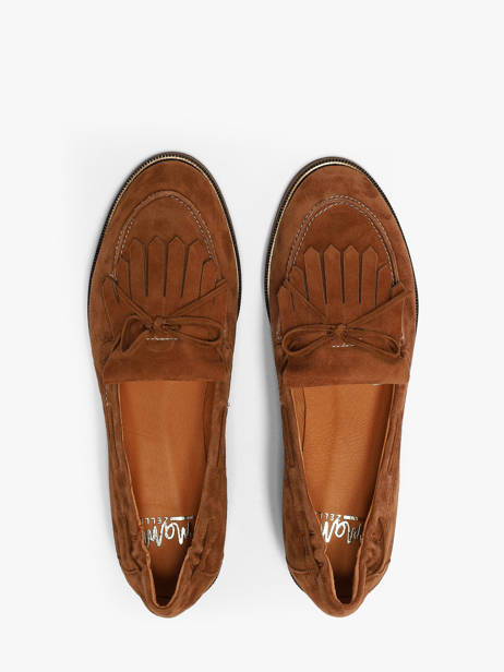 Mocassins En Cuir Mam'zelle Marron accessoires CSIUV28 vue secondaire 3