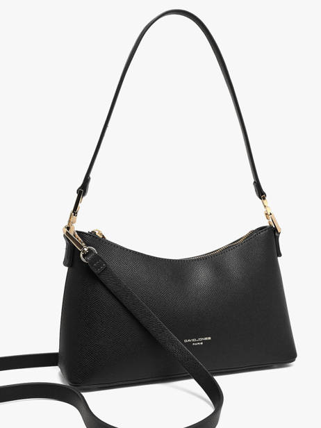 Sac Porté épaule Saffiano David jones Noir saffiano A vue secondaire 2