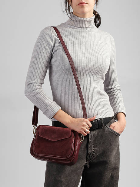 Sac Bandoulière Velvet Caviar Cuir Milano Marron velvet caviar VC25067 vue secondaire 1